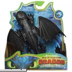 Dreamworks Dragons Toothless Dragon Figure with Moving Parts for Kids Aged 4 and Up  B07GTDR51Y